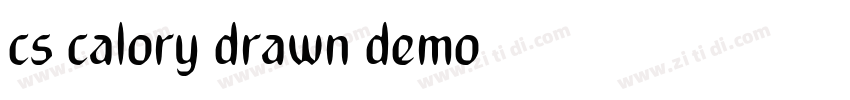 cs calory drawn demo字体转换 cs calory drawn demo字体转换